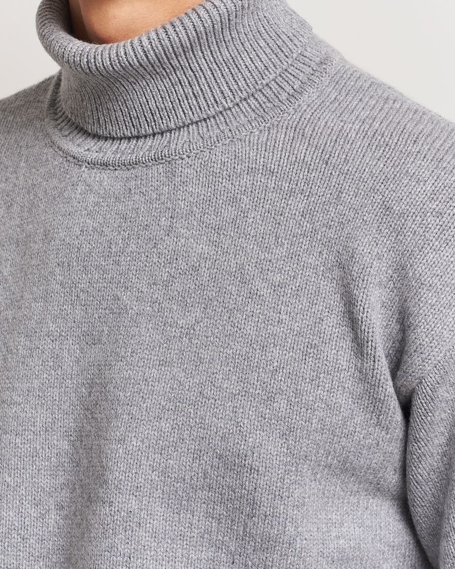 Herre | Trøjer | Colorful Standard | Merino Wool Turtleneck Heather Grey