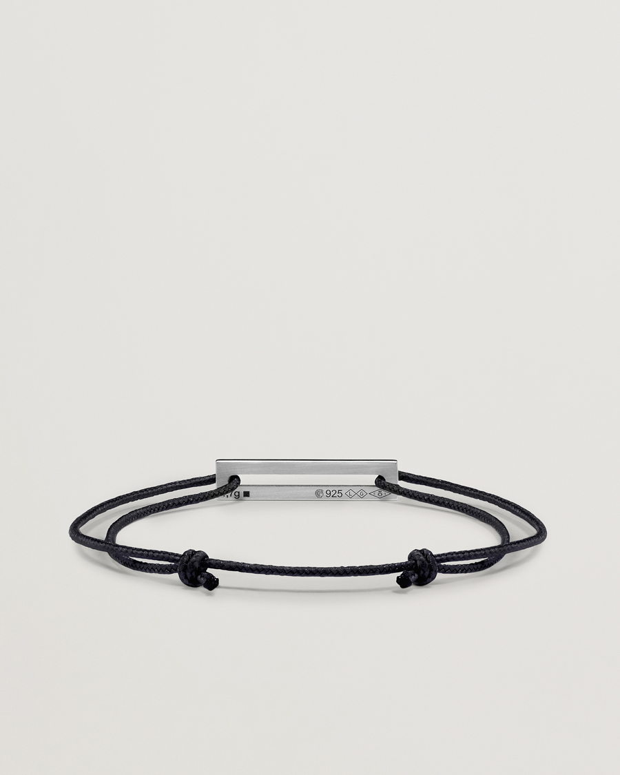 Herre | Smykker | LE GRAMME | Lacquered Cord Bracelet Royal Blue