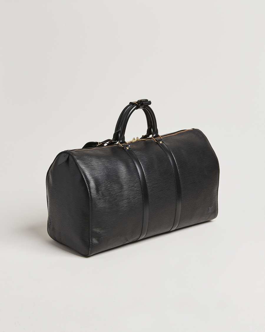 Herre | Louis Vuitton Pre-Owned Keepall 50 Epi Leather Travel Bag Black | Louis Vuitton Pre-Owned | Keepall 50 Epi Leather Travel Bag Black