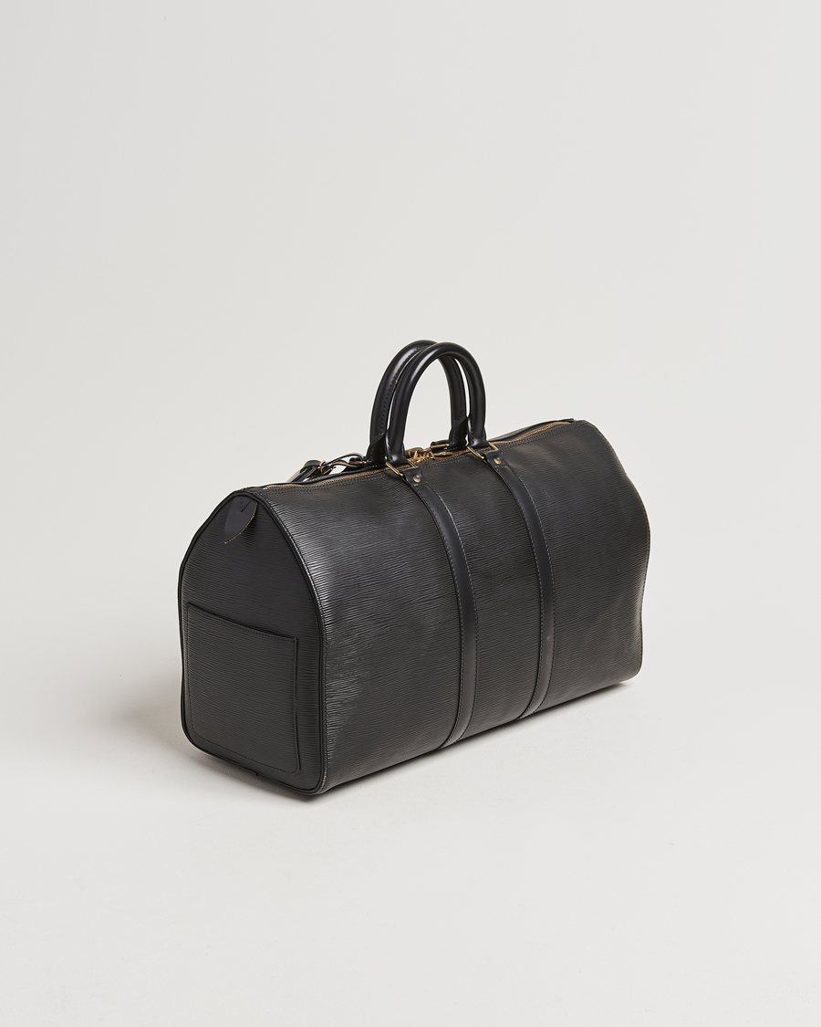 Herre | Louis Vuitton Pre-Owned Keepall 45 Epi Leather Travel Bag Black | Louis Vuitton Pre-Owned | Keepall 45 Epi Leather Travel Bag Black