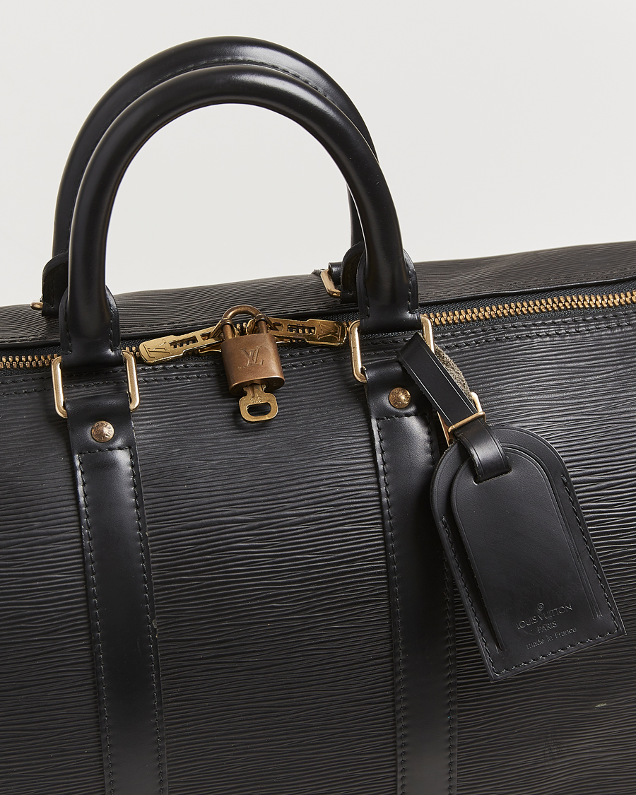 Herre | Louis Vuitton Pre-Owned Keepall 45 Epi Leather Travel Bag Black | Louis Vuitton Pre-Owned | Keepall 45 Epi Leather Travel Bag Black