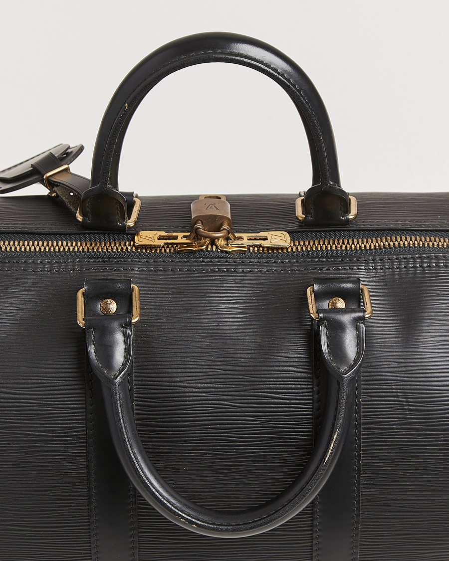 Herre | Louis Vuitton Pre-Owned Keepall 45 Epi Leather Travel Bag Black | Louis Vuitton Pre-Owned | Keepall 45 Epi Leather Travel Bag Black