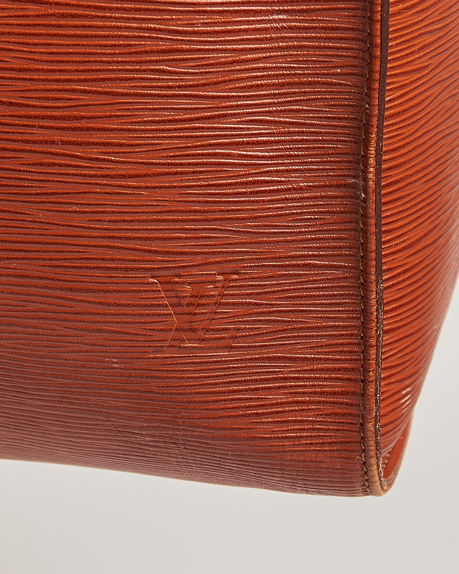 Herre | Louis Vuitton Pre-Owned Keepall 50 Epi Leather Travel Bag Brown | Louis Vuitton Pre-Owned | Keepall 50 Epi Leather Travel Bag Brown