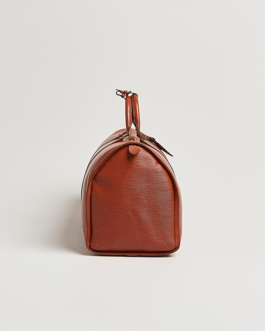 Herre | Louis Vuitton Pre-Owned Keepall 50 Epi Leather Travel Bag Brown | Louis Vuitton Pre-Owned | Keepall 50 Epi Leather Travel Bag Brown