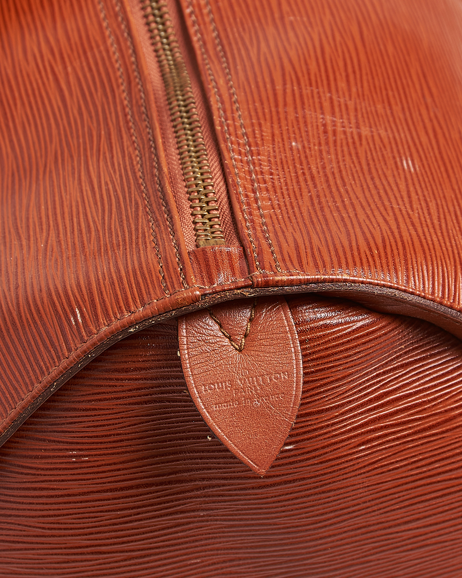 Herre | Louis Vuitton Pre-Owned Keepall 50 Epi Leather Travel Bag Brown | Louis Vuitton Pre-Owned | Keepall 50 Epi Leather Travel Bag Brown