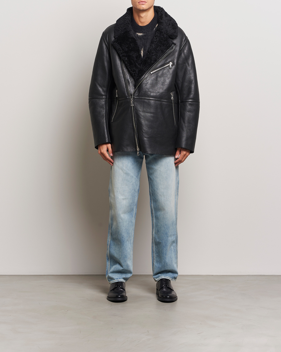 Herre | Jakker | J.Lindeberg | Sutton Shearling Jacket Black