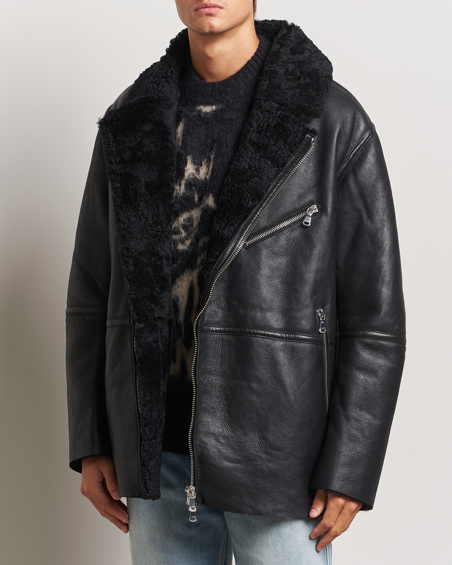 Herre | Jakker | J.Lindeberg | Sutton Shearling Jacket Black