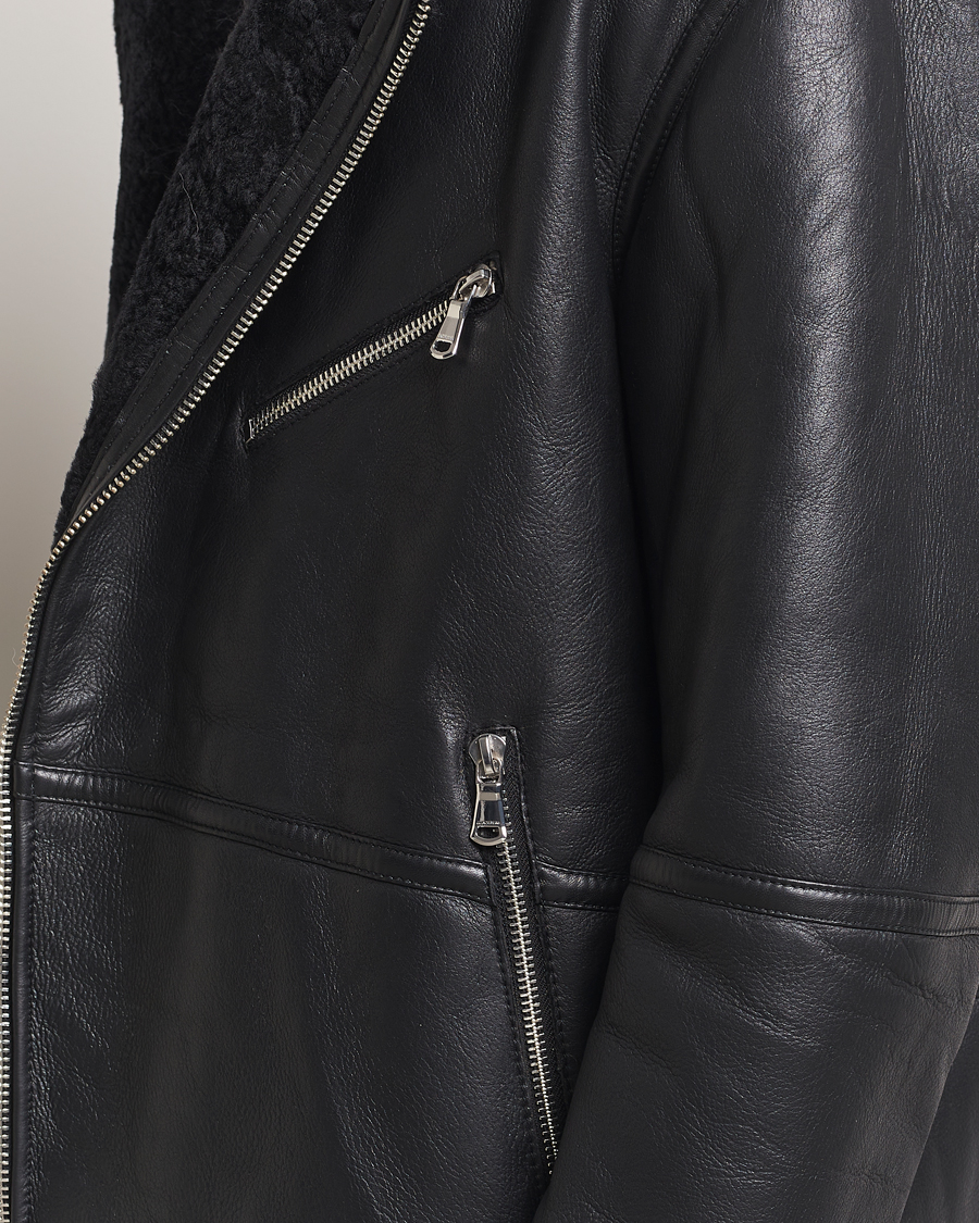 Herre | Jakker | J.Lindeberg | Sutton Shearling Jacket Black