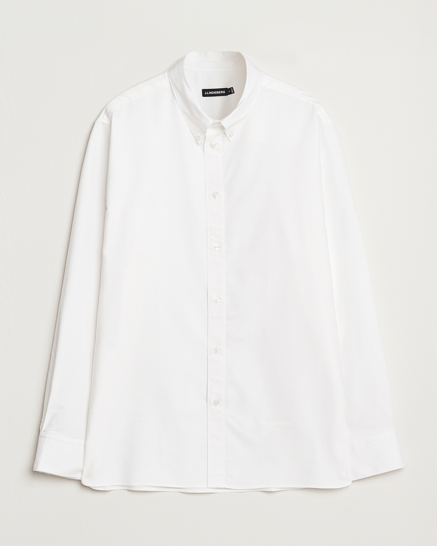 Herre | Skjorter | J.Lindeberg | Regular Stretch Oxford Shirt White