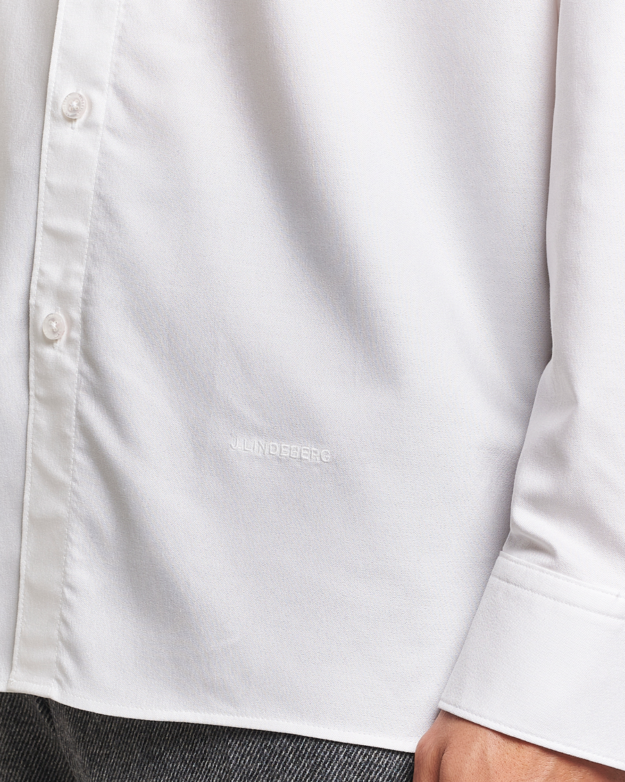 Herre | Skjorter | J.Lindeberg | Regular Stretch Oxford Shirt White