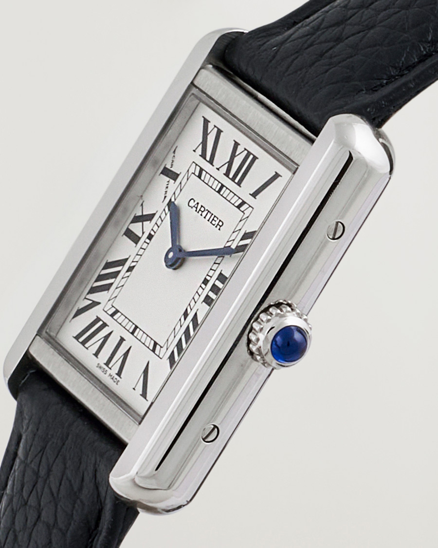 Herre | Cartier Pre-Owned Tank SoloWSTA0030 Silver | Cartier Pre-Owned | Tank SoloWSTA0030 Silver