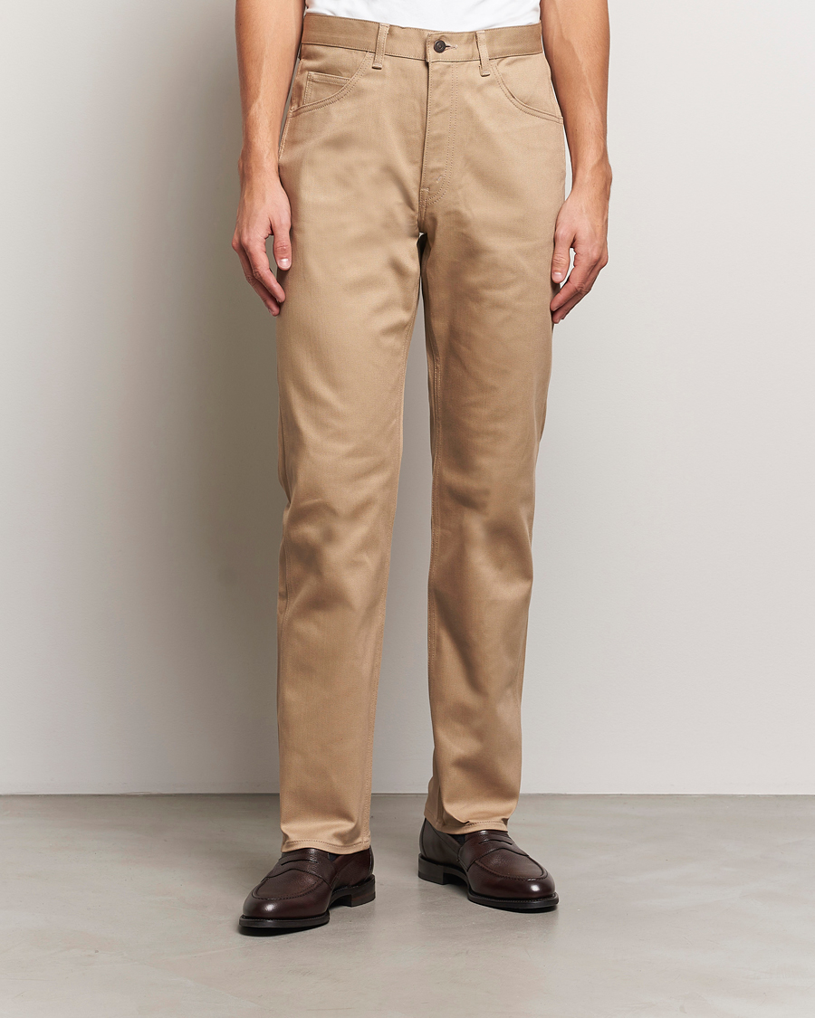 Herre | Bukser | Kamakura Shirts | Take Ivy 5-Pocket Pants Khaki