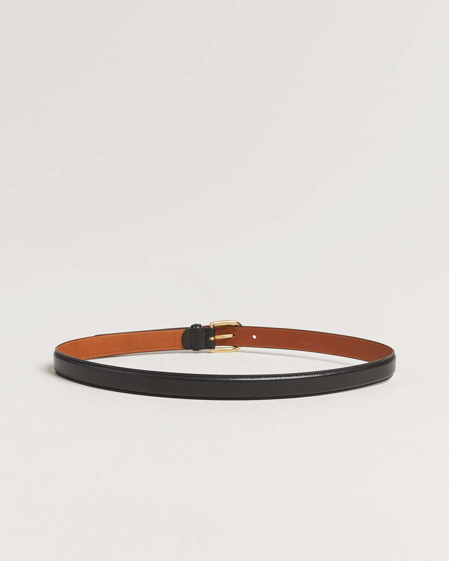 Herre | Bælter | Kamakura Shirts | Vintage Ivy Horseshoe Buckle Belt Black