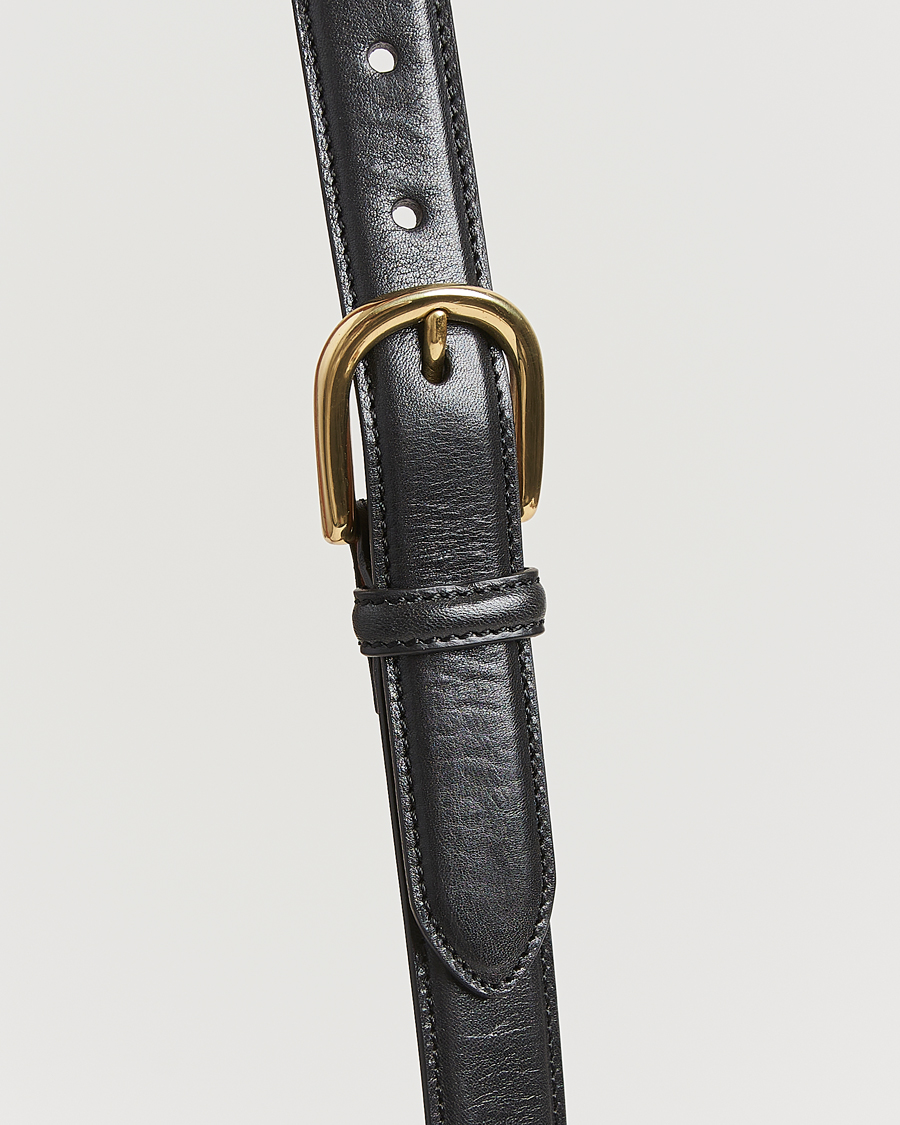 Herre | Bælter | Kamakura Shirts | Vintage Ivy Horseshoe Buckle Belt Black