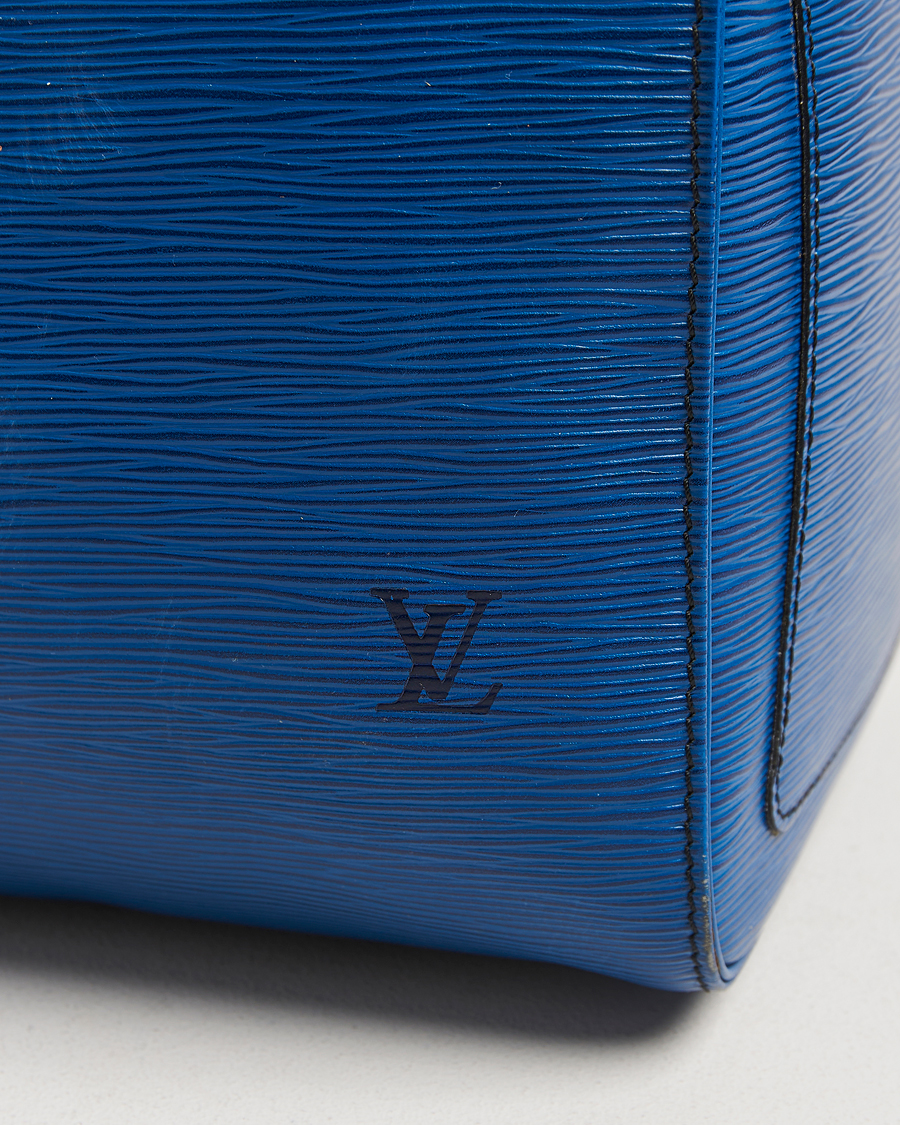 Herre | Louis Vuitton Pre-Owned Keepall 50 Epi Leather Travel Bag Blue | Louis Vuitton Pre-Owned | Keepall 50 Epi Leather Travel Bag Blue
