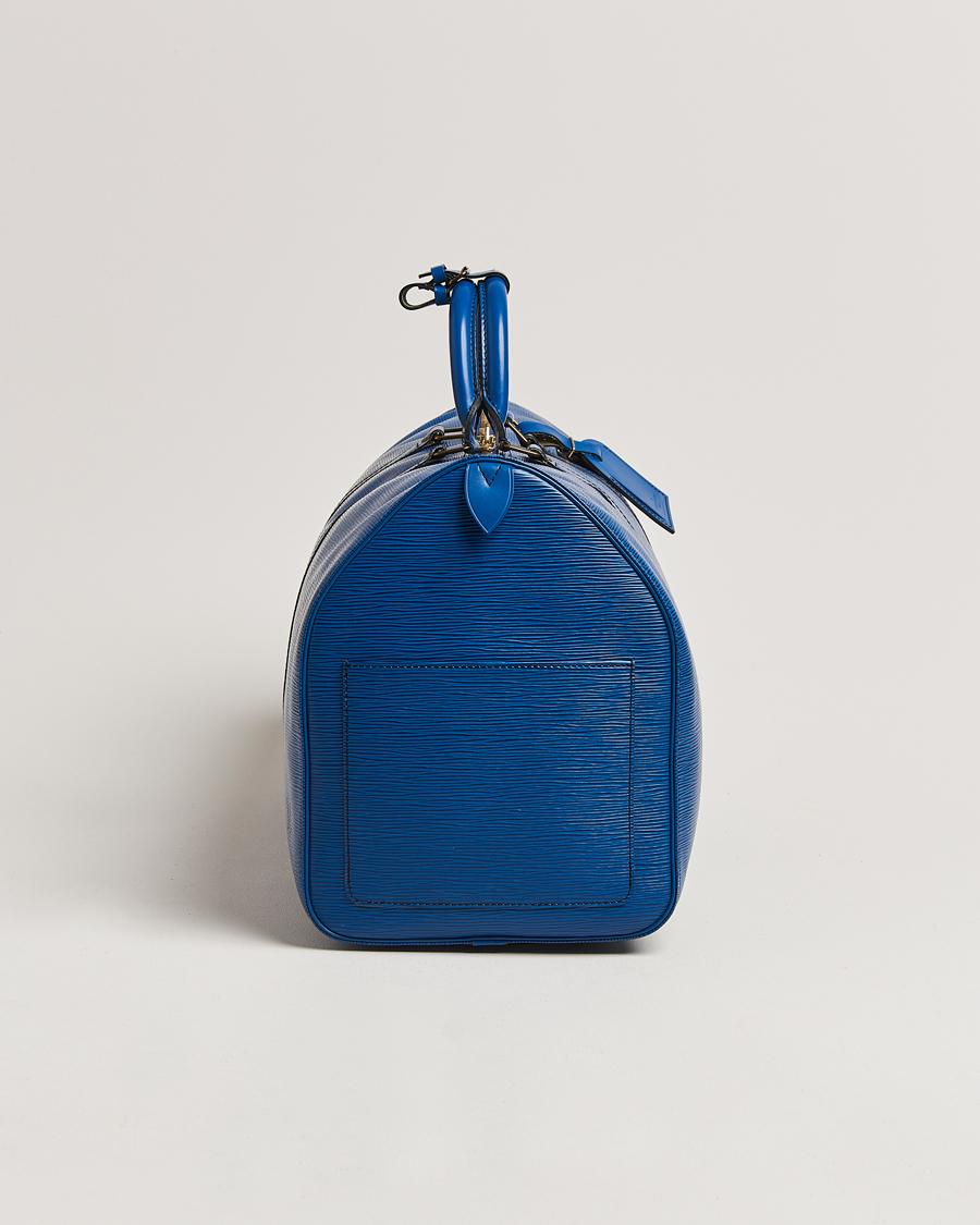Herre | Louis Vuitton Pre-Owned Keepall 50 Epi Leather Travel Bag Blue | Louis Vuitton Pre-Owned | Keepall 50 Epi Leather Travel Bag Blue