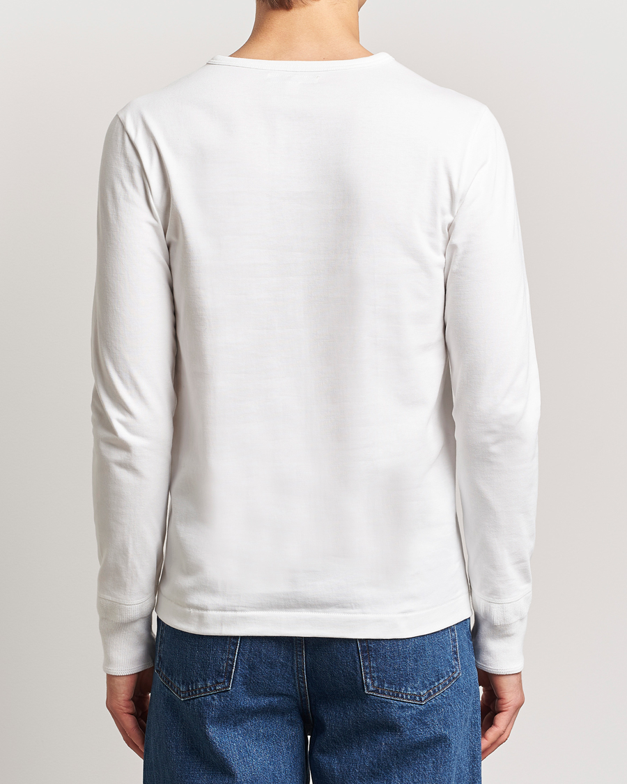 Herre | Trøjer | Merz b. Schwanen | Classic Organic Cotton Henley Sweater White
