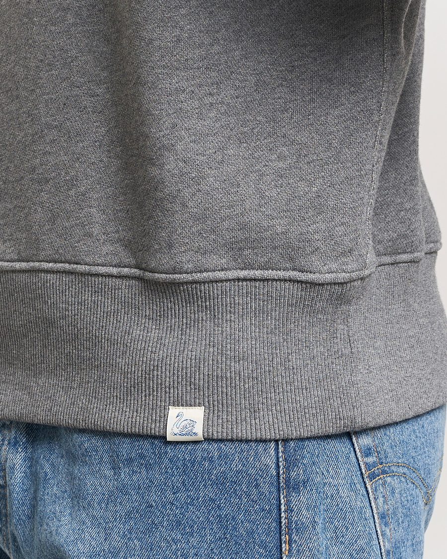 Herre | Trøjer | Merz b. Schwanen | Relaxed Fit Vintage Cotton Sweatshirt Grey Melange