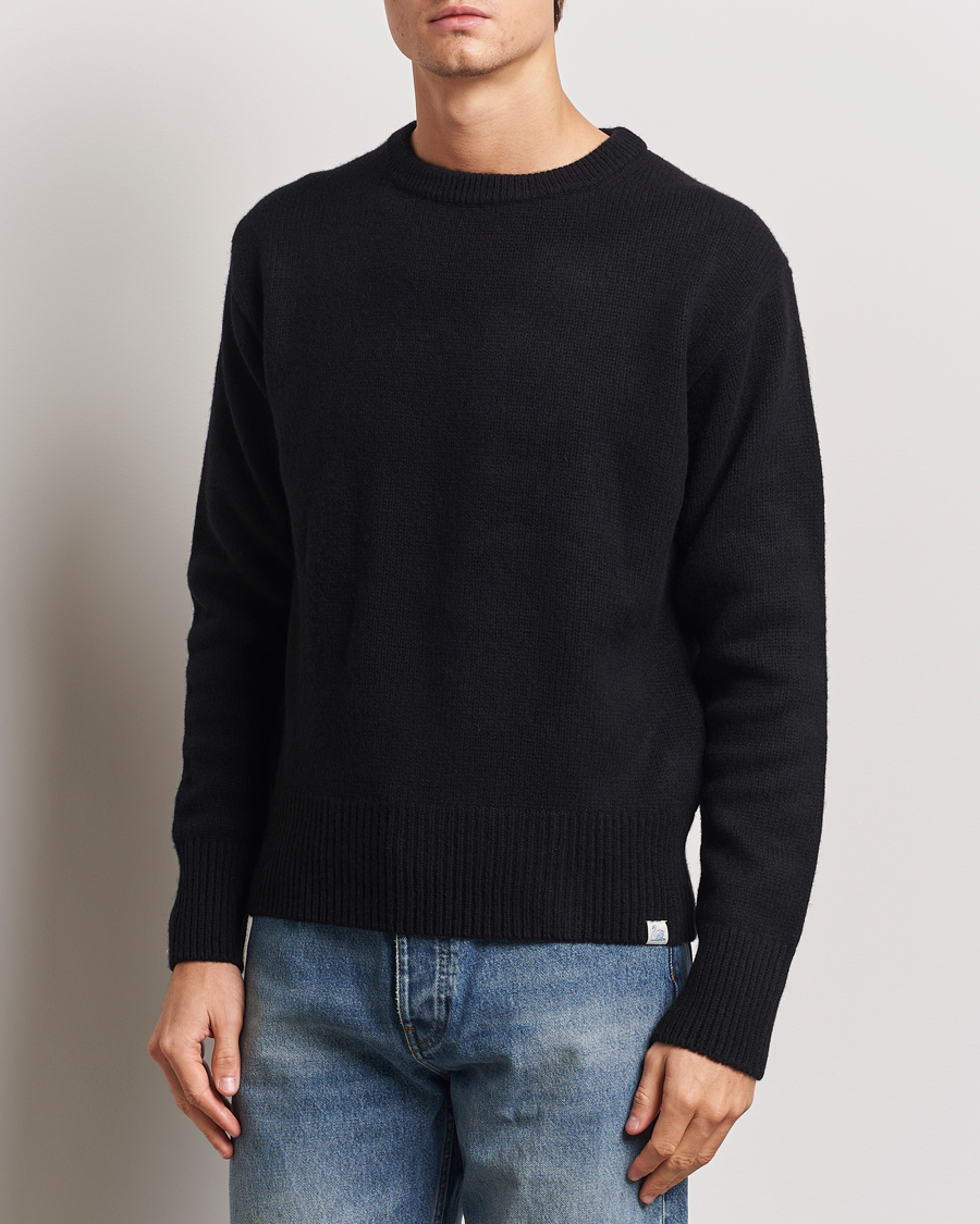 Herre | Trøjer | Merz b. Schwanen | Merino/Cashmere Pullover Deep Black