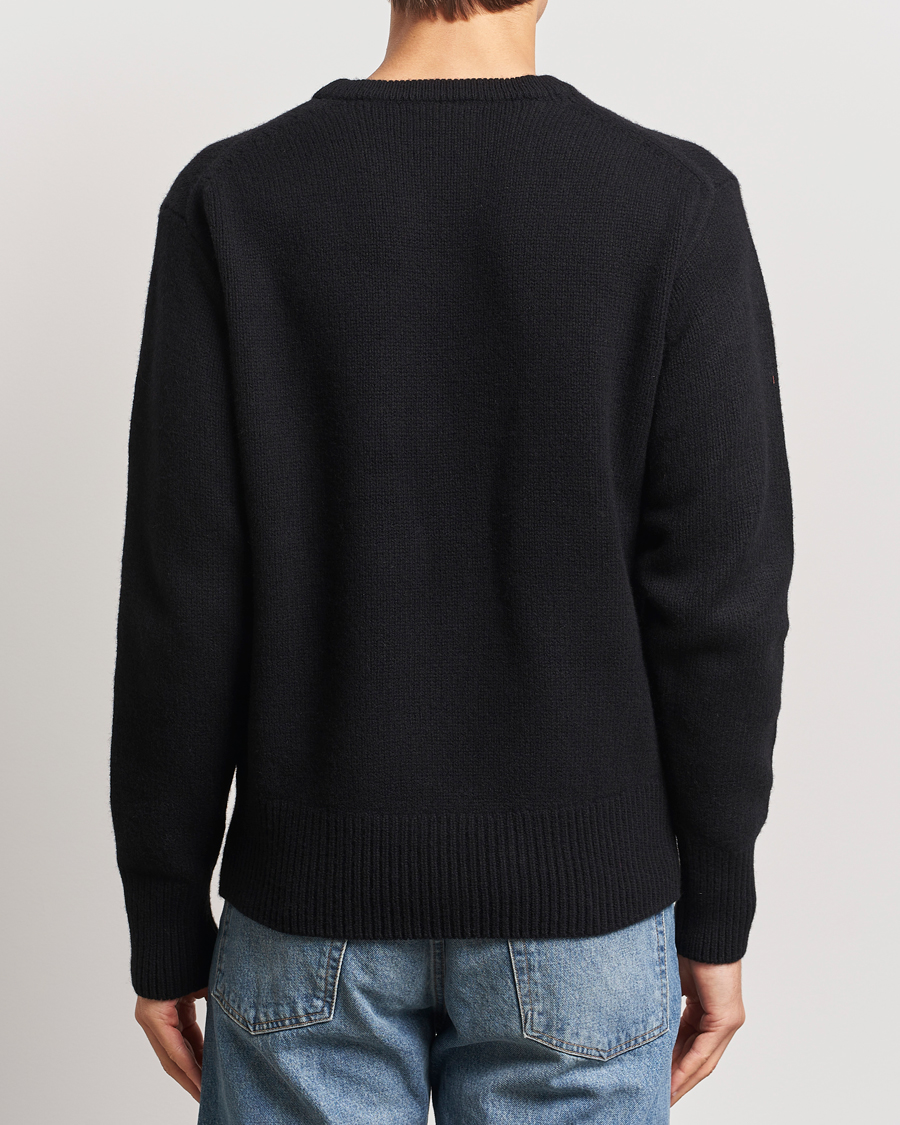 Herre | Trøjer | Merz b. Schwanen | Merino/Cashmere Pullover Deep Black