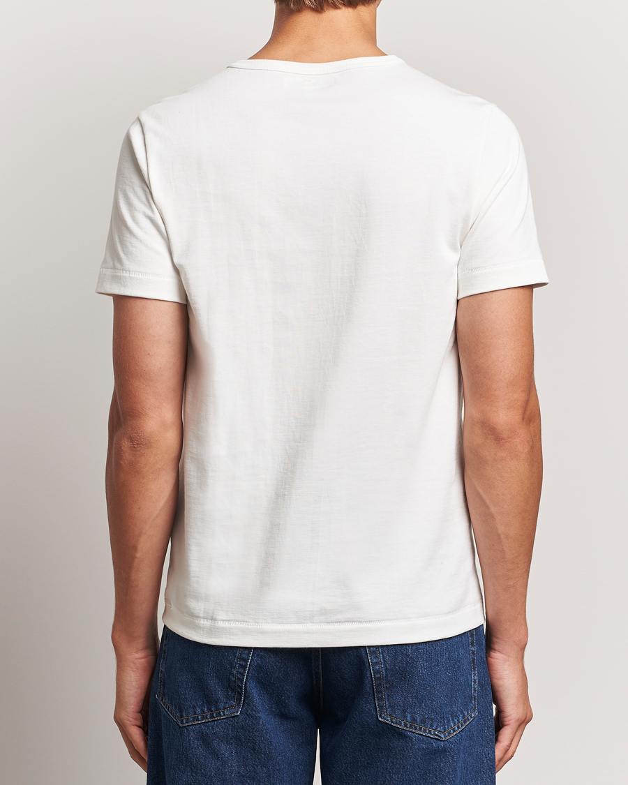 Herre | T-Shirts | Merz b. Schwanen | Classic Fit Loopwheeled T-Shirt White