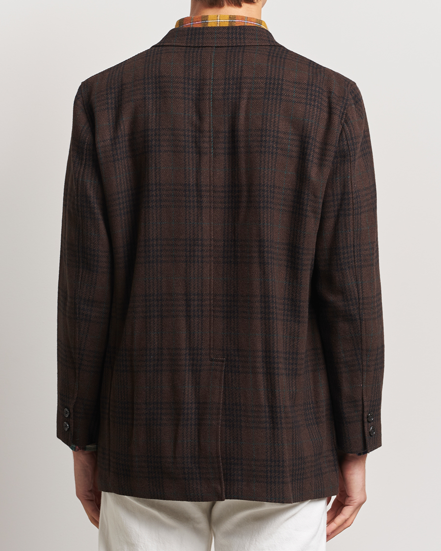 Herre | Blazere & jakker | BEAMS PLUS | Wool Plaid Blazer Dark Brown