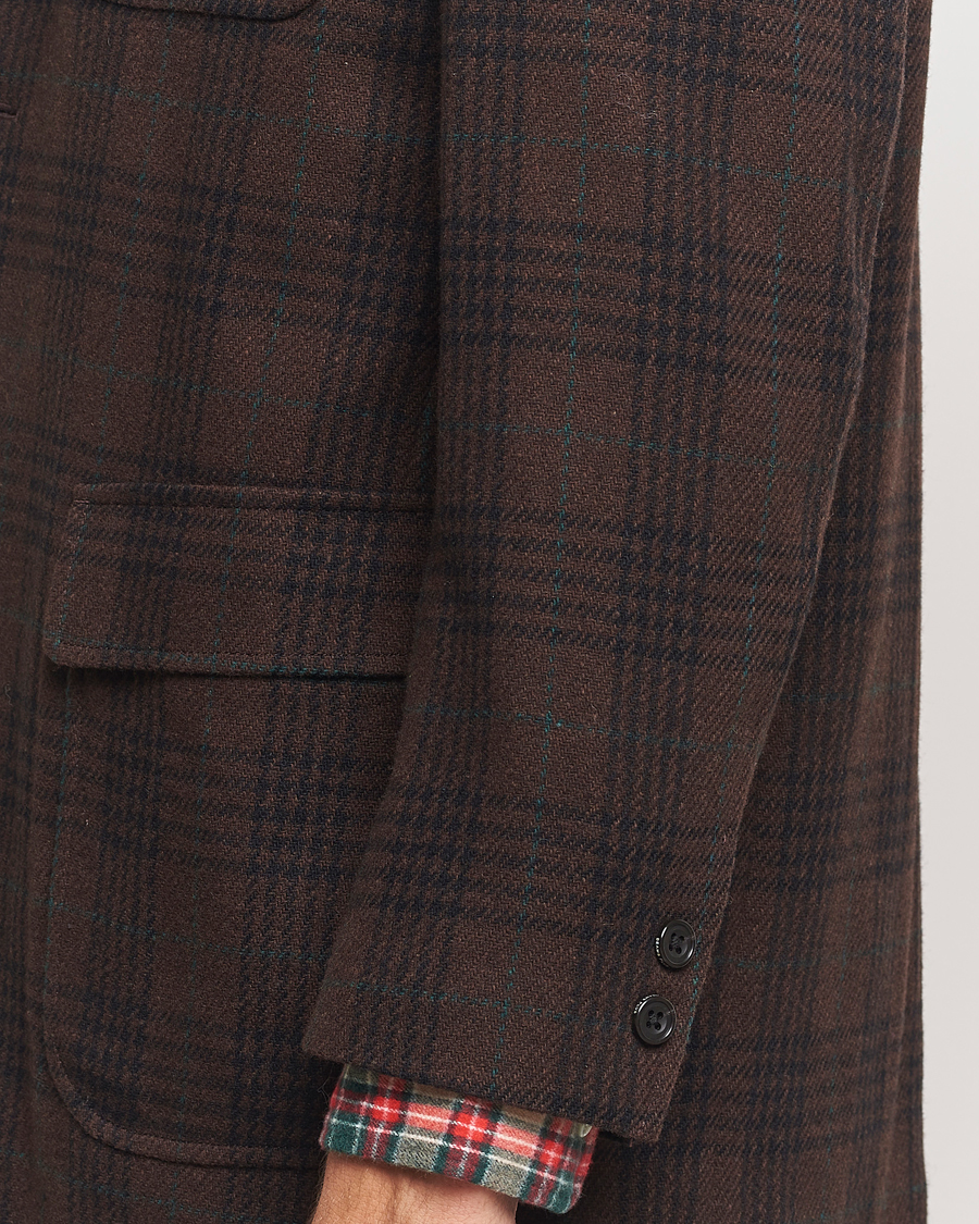 Herre | Blazere & jakker | BEAMS PLUS | Wool Plaid Blazer Dark Brown