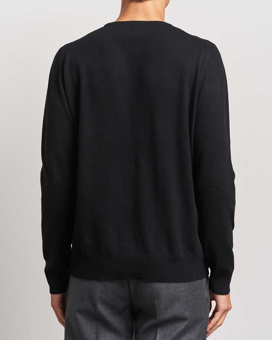 Herre | Trøjer | Gran Sasso | Wool/Cashmere Crew Neck Black