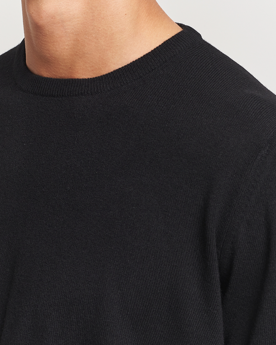 Herre | Trøjer | Gran Sasso | Wool/Cashmere Crew Neck Black