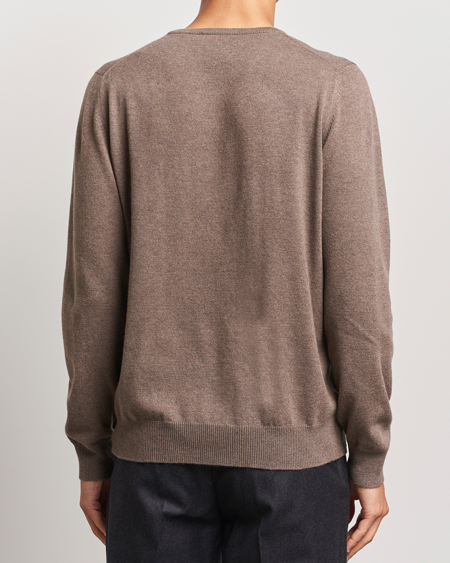 Herre | Trøjer | Gran Sasso | Wool/Cashmere Crew Neck Light Brown