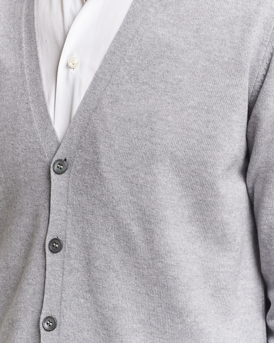 Herre | Trøjer | Gran Sasso | Wool/Cashmere Cardigan Light Grey