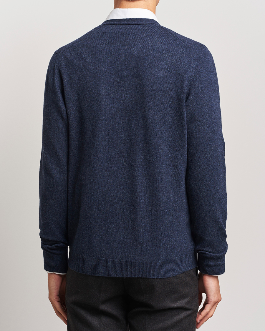 Herre | Trøjer | Gran Sasso | Wool/Cashmere Cardigan Navy Melange