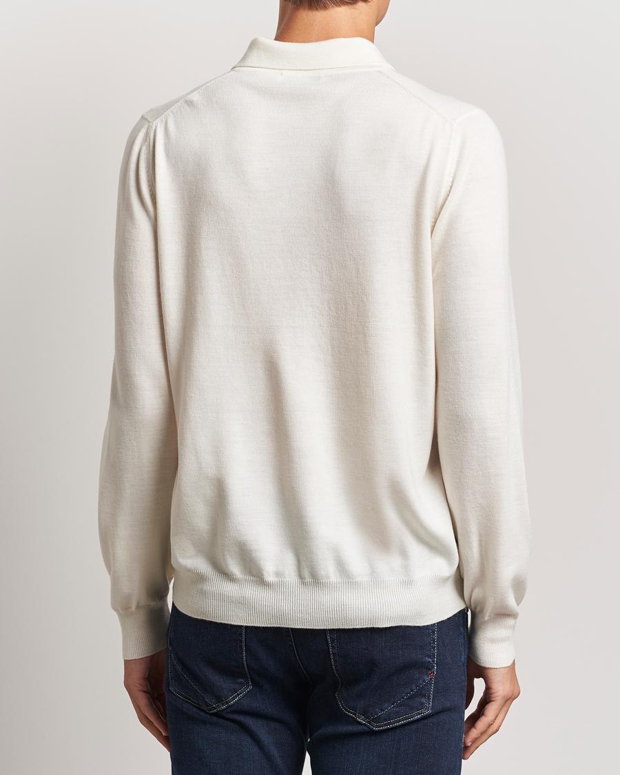 Herre | Trøjer | Gran Sasso | Merino Fashion Fit Polo Cream