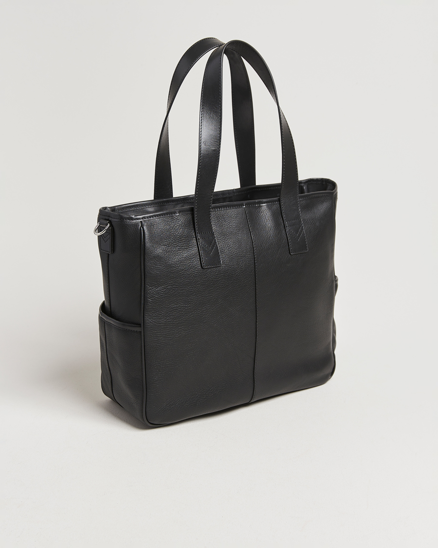 Herre | Tasker | Loake 1880 | Grained Leather Tote Black
