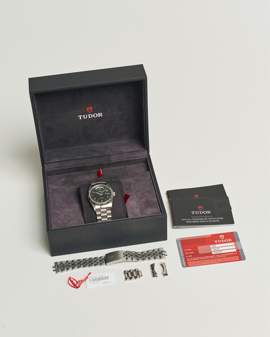 Herre | Tudor Pre-Owned Date Day 76214 Silver | Tudor Pre-Owned | Date Day 76214 Silver