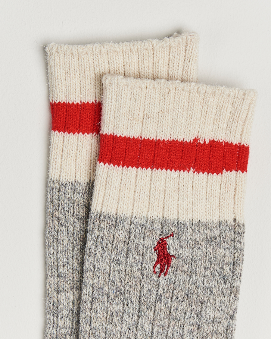 Herre | Undertøj | Polo Ralph Lauren | Wool Rag Boot Sock Grey Heather