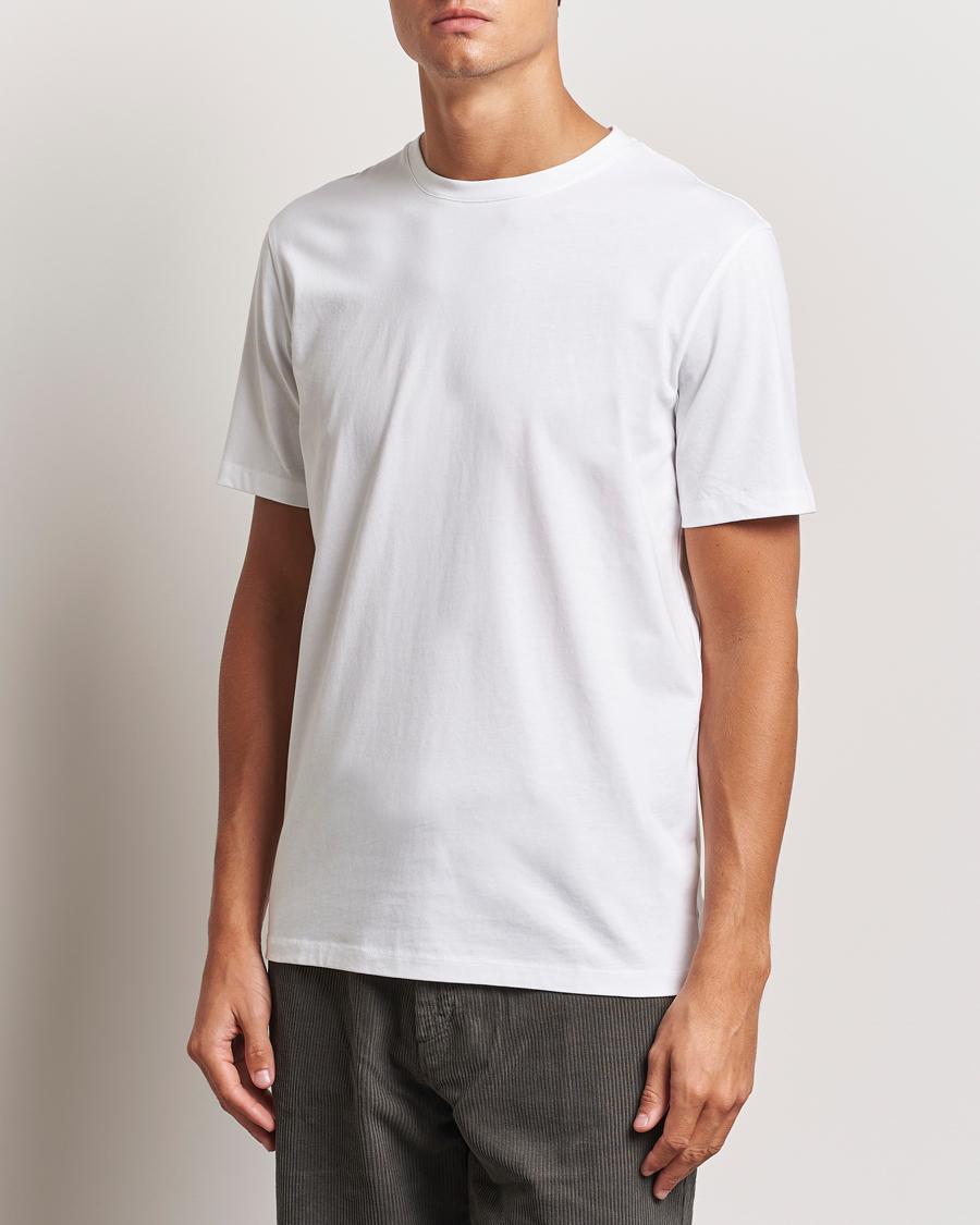 Herre | T-Shirts | A Day's March | Midweight T-Shirt White