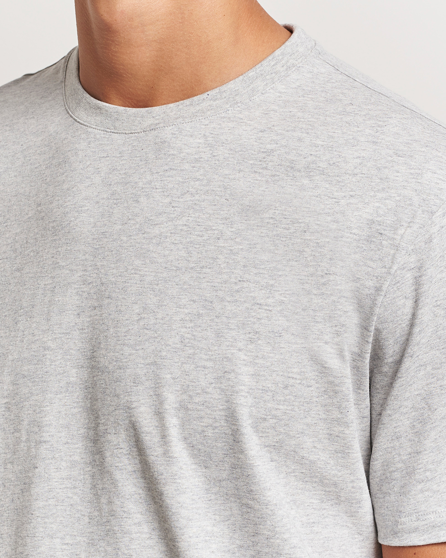 Herre | T-Shirts | A Day's March | Midweight T-Shirt Grey Melange