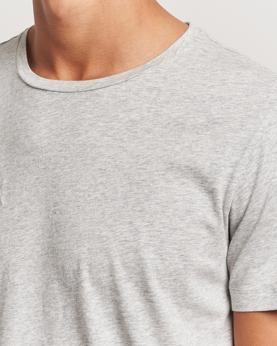Herre | T-Shirts | A Day's March | Lightweight T-Shirt Grey Melange