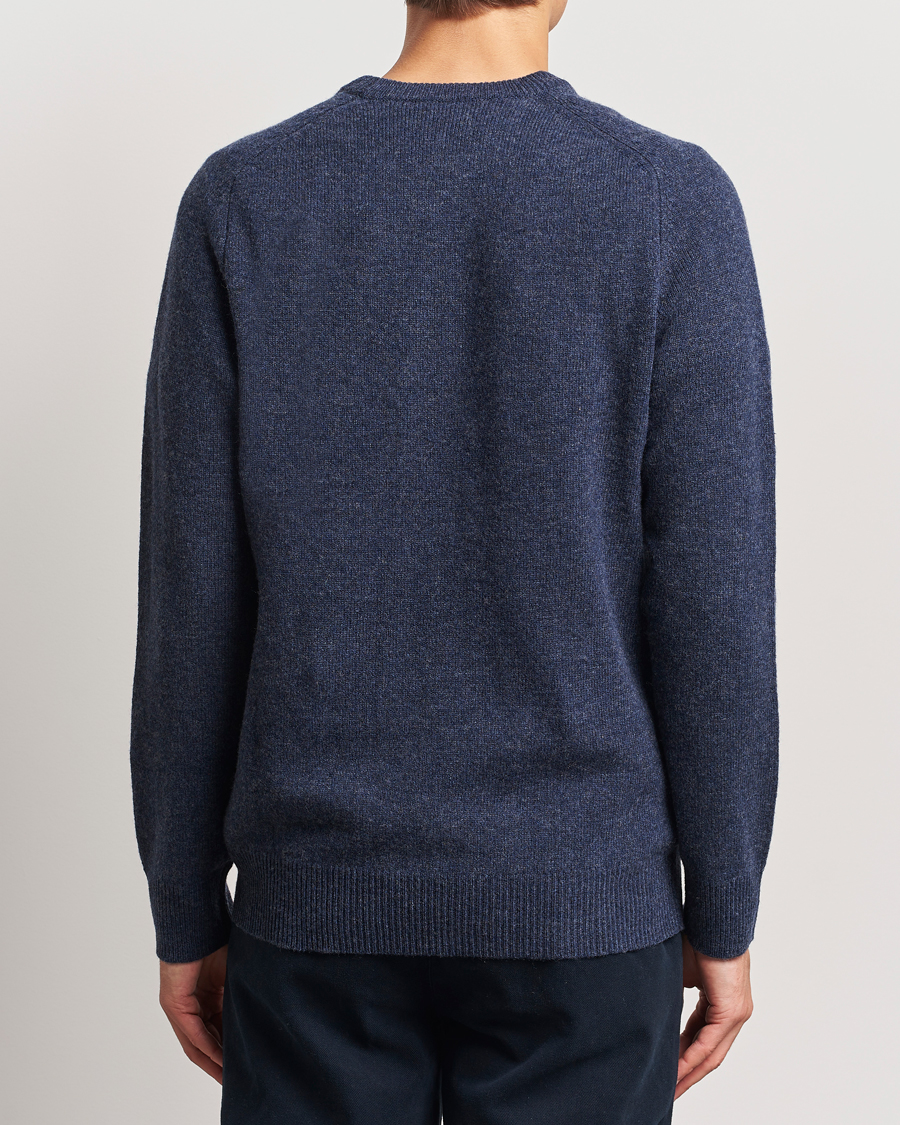 Herre | Trøjer | A Day's March | Brodick Lambswool Sweater Navy