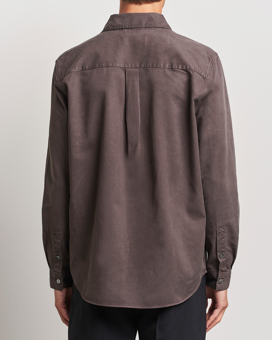 Herre | Skjorter | A Day's March | Farleigh Lyocell Shirt Chocolate