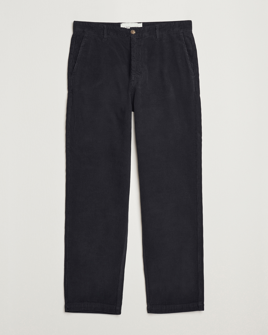 Herre | Bukser | A Day's March | Redwood Corduroy Trousers Black