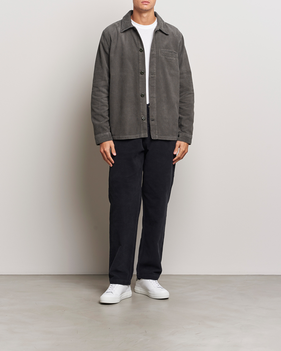 Herre | Bukser | A Day's March | Redwood Corduroy Trousers Black
