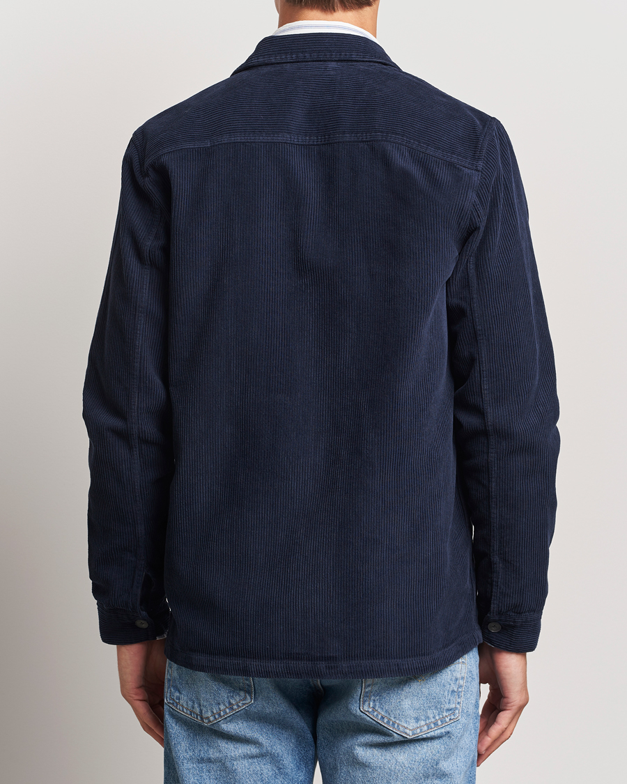 Herre | Skjorter | A Day's March | Banagher Corduroy Overshirt Navy