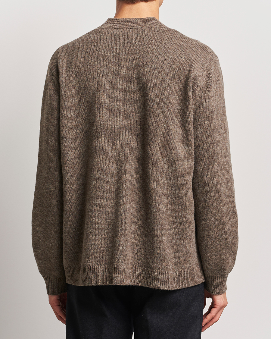 Herre | Trøjer | A Day's March | Jarrow Lambswool Cardigan Dark Taupe