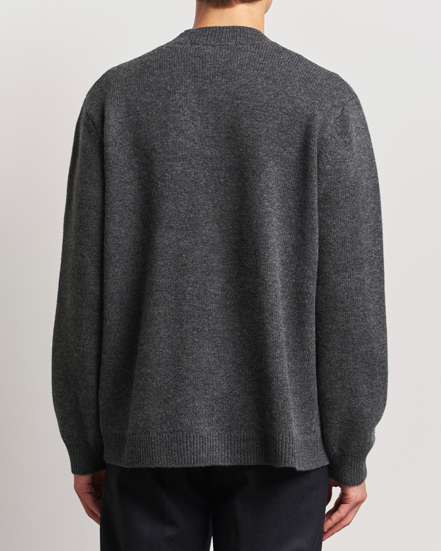 Herre | Trøjer | A Day's March | Jarrow Lambswool Cardigan Charcoal