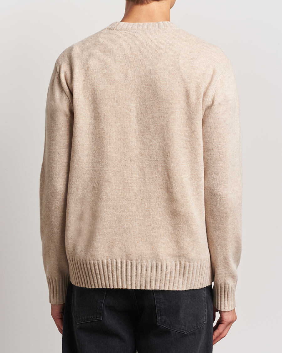 Herre | Trøjer | A Day's March | Marlow Lambswool Crew Sand Melange