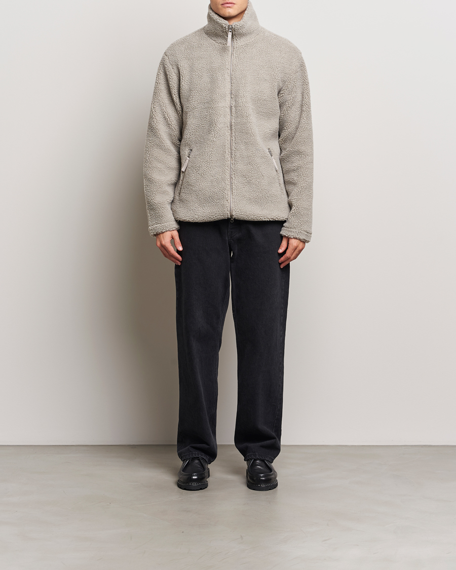 Herre | Trøjer | A Day's March | Acton Pile Fleece Jacket Grey