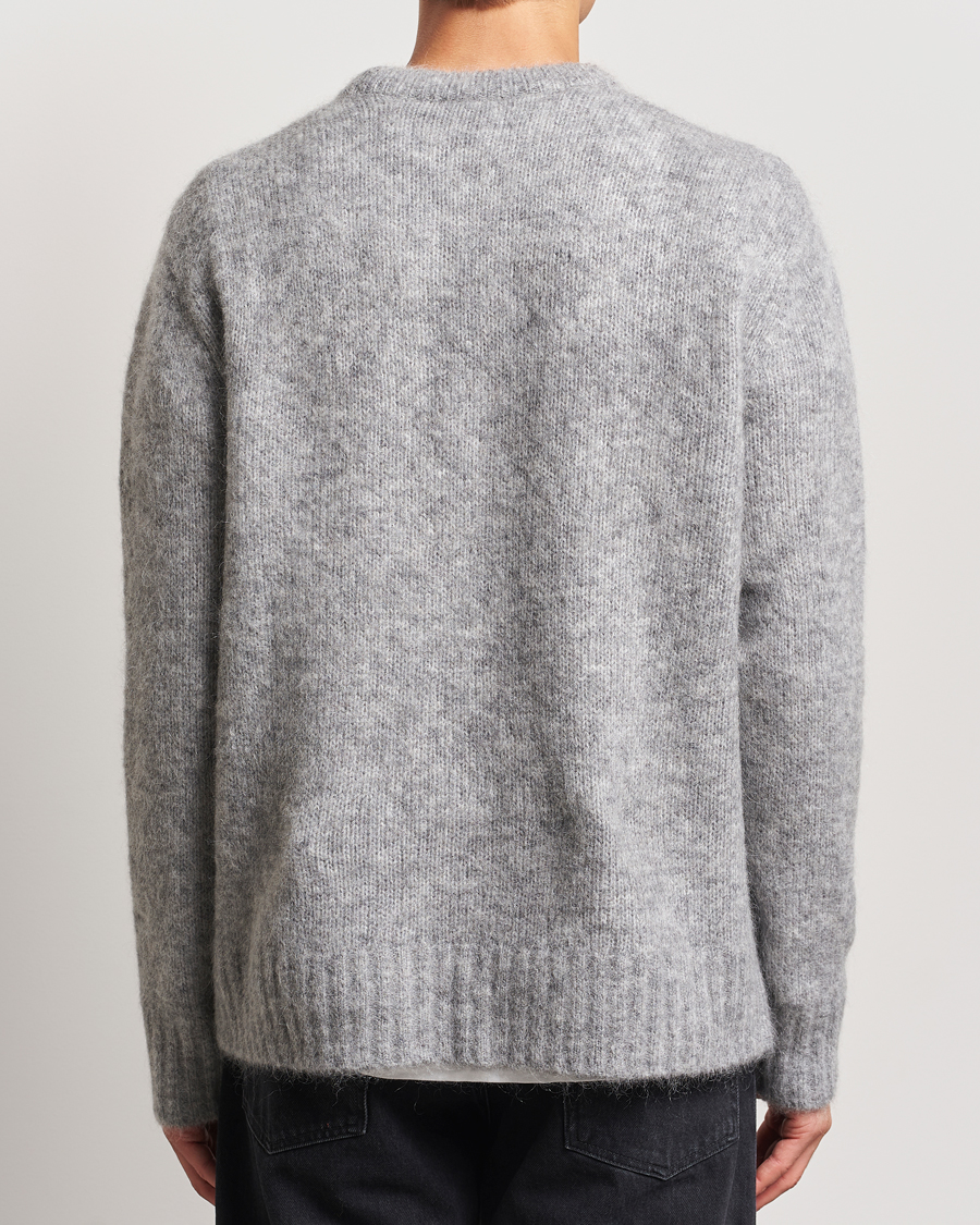 Herre | Trøjer | A Day's March | Tietar Mohair Sweater Grey Melange