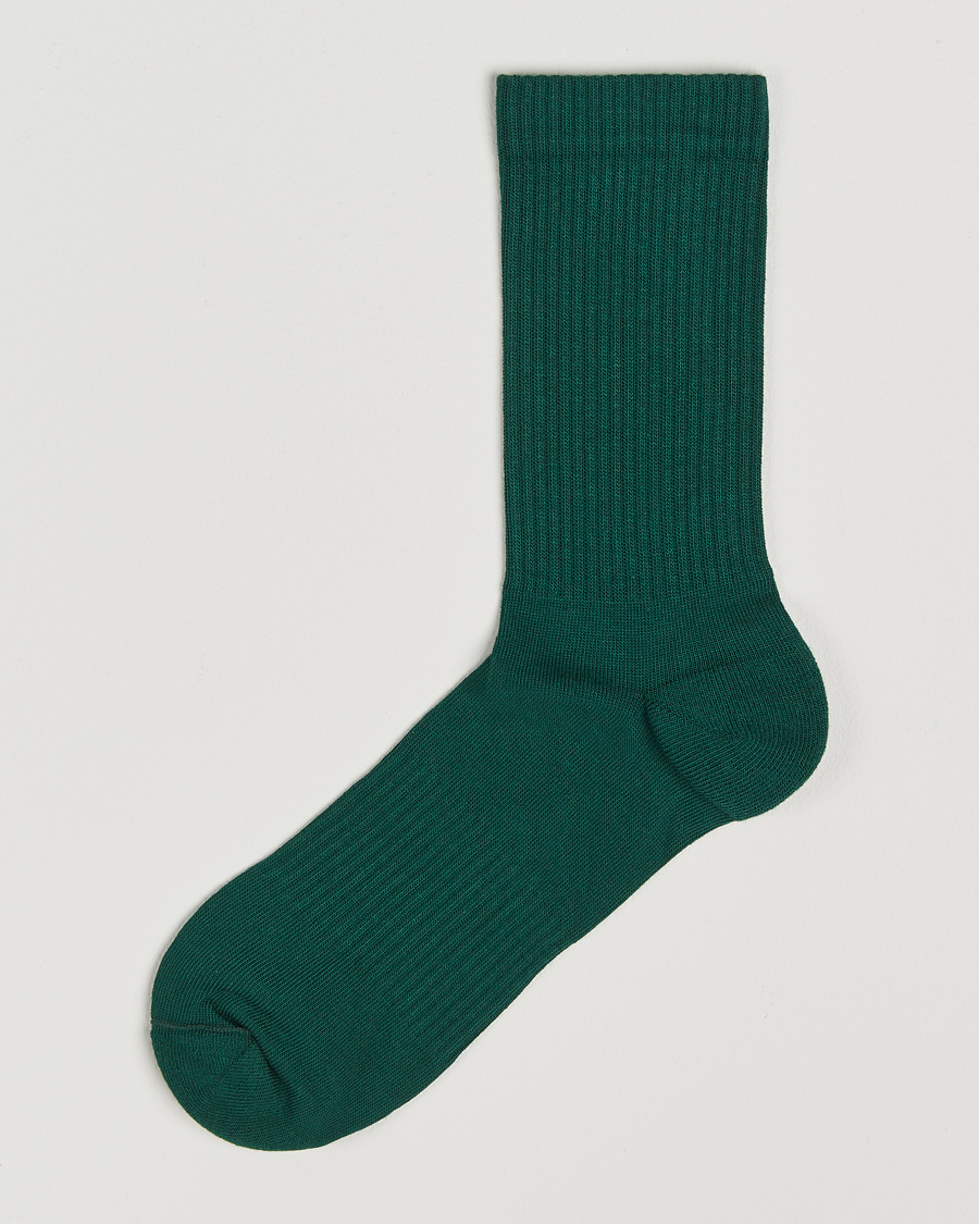 Herre | Undertøj | Sweyd | Crew Cotton Socks Green